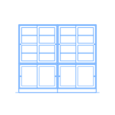 Furniture Display Cabinet Ikea Havsta Storage Combination Tall 2 Wide Svg Line Art, Free Vectors File